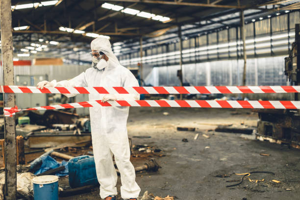 Professional Sewage Cleanup technician working in Columbia, SC